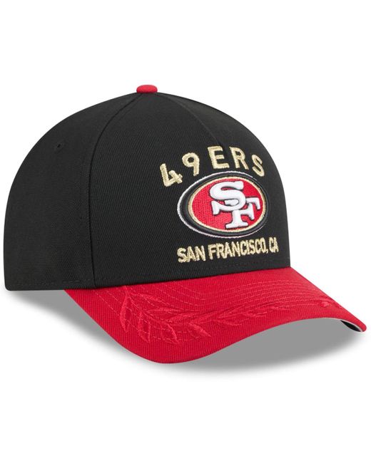 KTZ Red Black/scarlet San Francisco 49ers 2025 Nfl Draft 9forty A-frame M-crown Adjustable Hat for men
