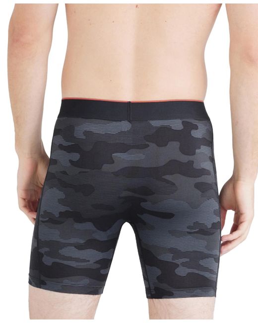 Saxx Underwear Co. Gray Multi-sport Printed Mesh Boxer Briefs for men