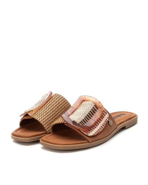 Xti Brown Flat Slip