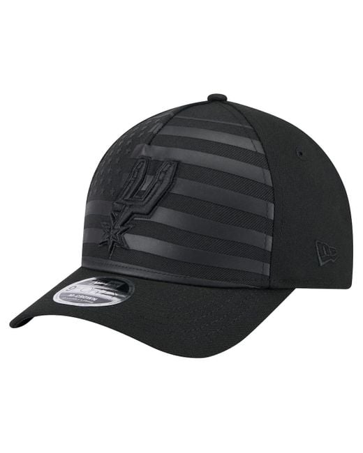 KTZ Gray San Antonio Spurs Game Day Flag A-frame 9forty Adjustable Hat for men
