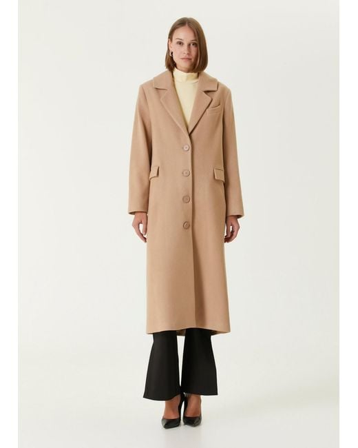 Pcfg White Wool Coat