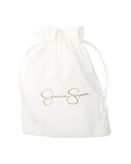 Jessica Simpson Blue Large Turquoise Stone Flower Necklace