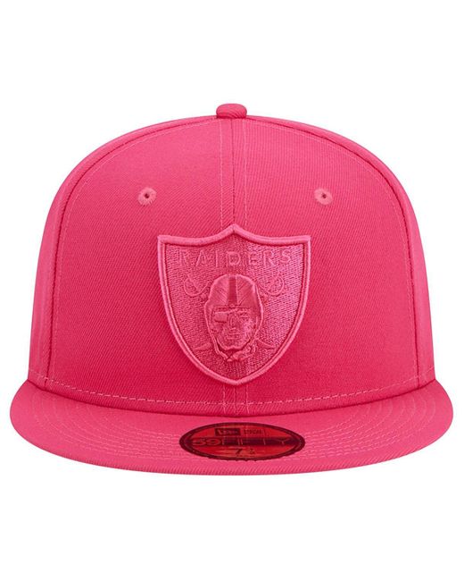 KTZ Pink Las Vegas Raiders Color Pack 59fifty Fitted Hat for men