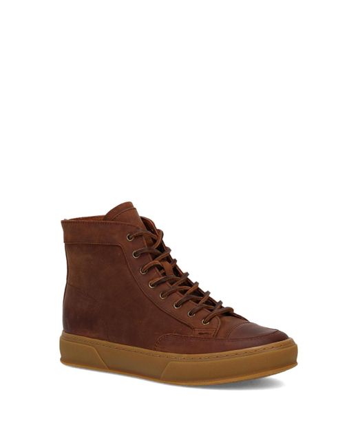 Frye Brown Hoyt Mid Dress Casual Lace Up Sneakers for men