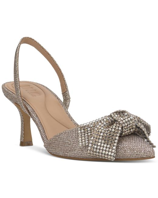 INC International Concepts Metallic Gevira Pointed-toe Slingback Pumps
