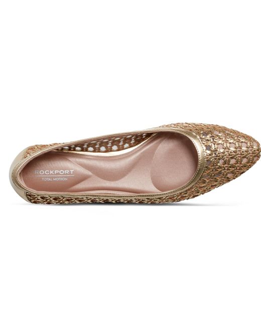 Rockport Pink Tessia Total Motion Slip-on Ballet Dress Flats