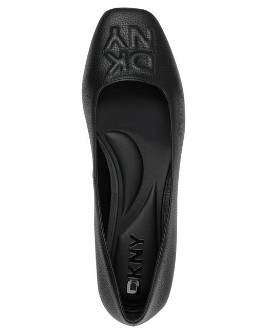 DKNY Black Darianne Ballet Flat With Logo