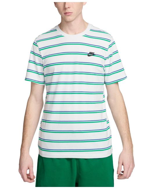 Nike Green Sportswear Club Stripe T-shirt for men