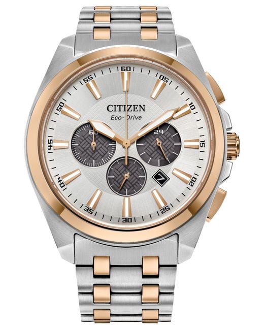 Citizen Chronograph Classic Twotone Stainless Steel Bracelet Watch