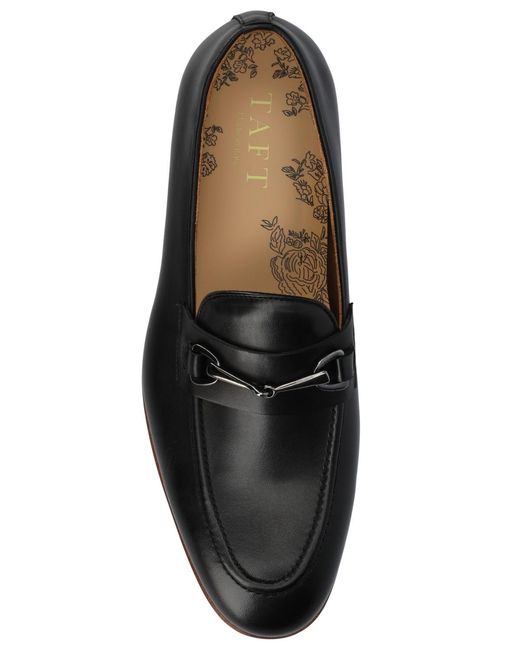 Taft Black Russell Bit Loafers for men