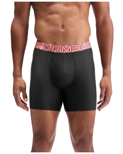 Under Armour Black Boxerjock Performance Tech Boxer Briefs for men