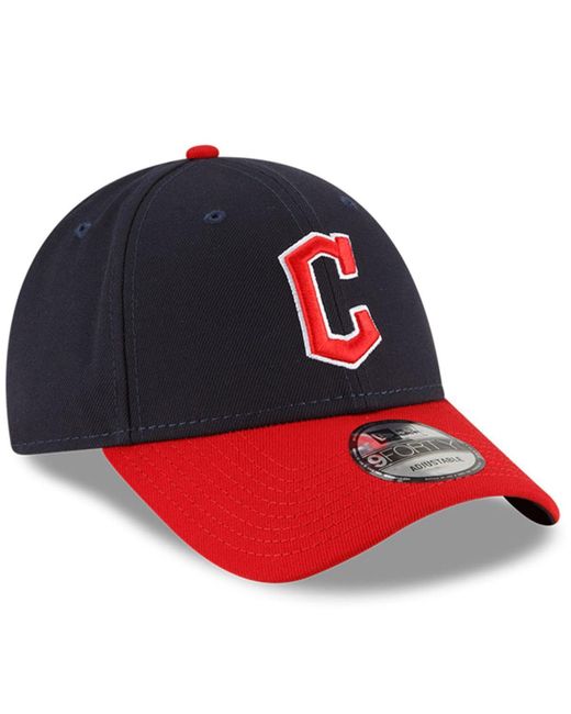 KTZ Navy And Red Cleveland Guardians Home The League 9forty Snapback ...