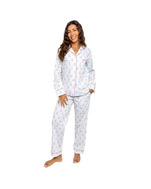 Sant And Abel White Long Pj Set