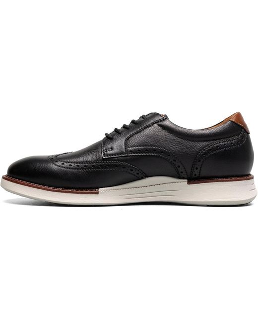 Florsheim Black Launch Wingtip Oxford for men