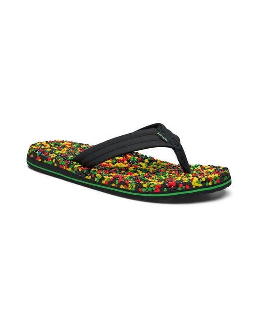 Sanuk Green Bubblecush Sandals for men