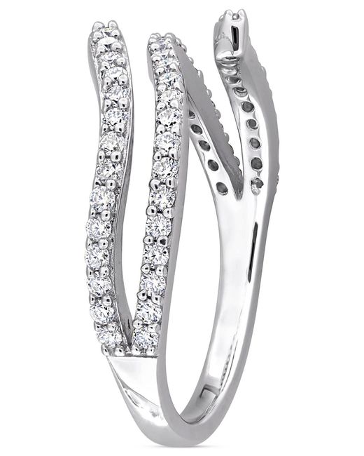 Macy's White Moissanite Wrap Statement Ring (1/2 Ct. T.w.
