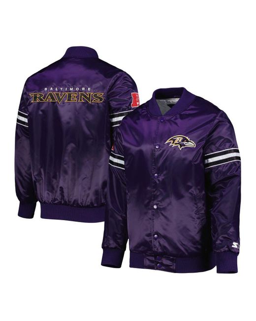 Starter Purple Baltimore Ravens The Pick And Roll Full-snap Jacket in ...