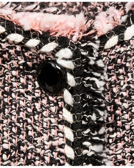 Mango Brown Pocket Tweed Jacket