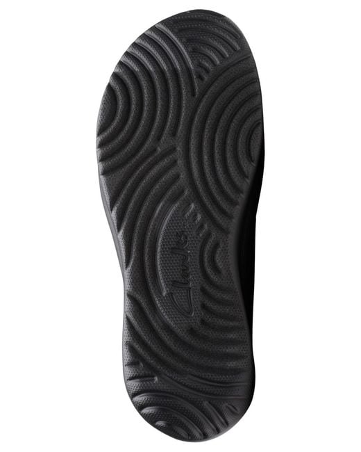 Clarks Black Cloudsteppers Solevana Jane Round Toe Flats