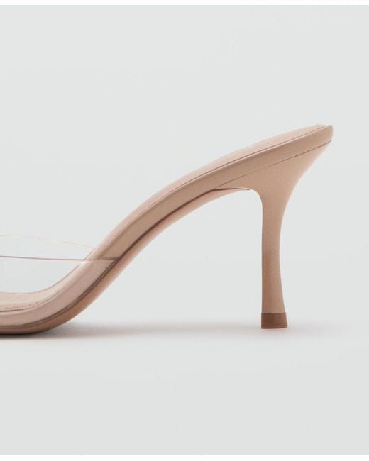 Mango White Pointed-heel Sandals