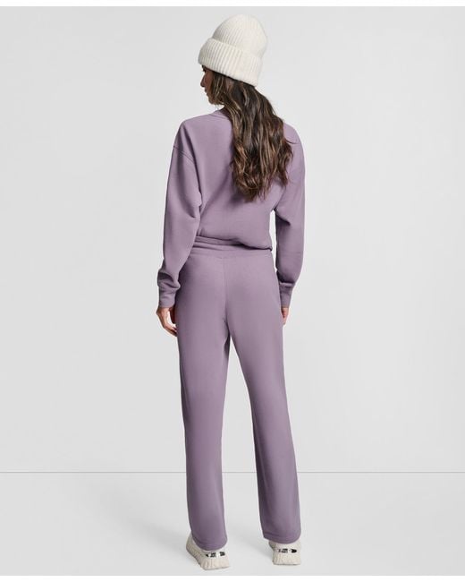 DKNY Purple Sport Stacked Transfer Logo Track Pants