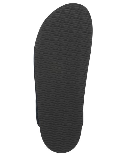 White Mountain Black Benday Footbeds Clogs