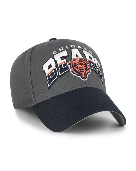 '47 Blue Chicago Bears Split Block Mvp Adjustable Hat for men