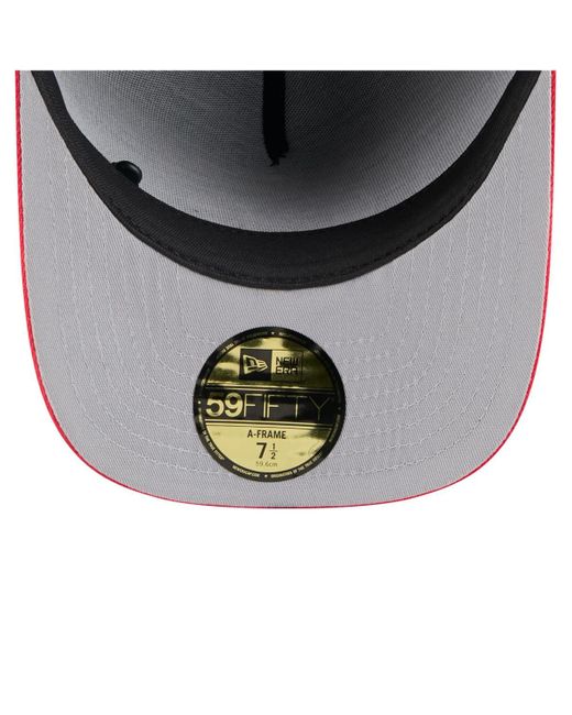 KTZ Multicolor Black/red Kansas City Chiefs 2025 Nfl Draft On Stage A-frame 59fifty Fitted Hat for men