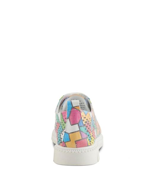 Spring Step Blue Mulan Lace-up Sneaker