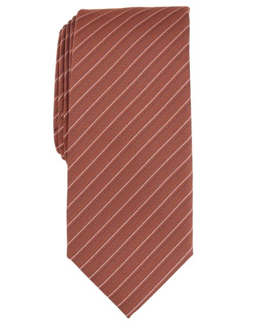 Alfani Brown Ozark Stripe Tie for men