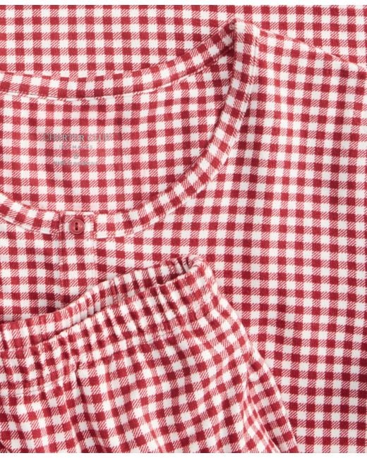Charter Club Red 2-pc. Printed Long-sleeve Packaged Pajamas Set