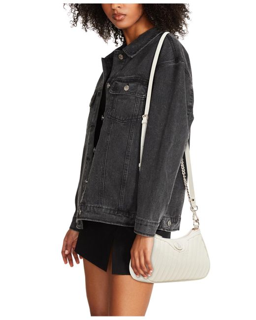 Steve Madden White Vickie Small Shoulder Bag