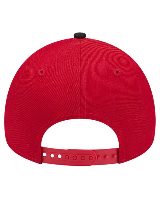 KTZ Red Toronto Fc 2024 Kick Off Collection 9forty A-frame Adjustable Hat for men