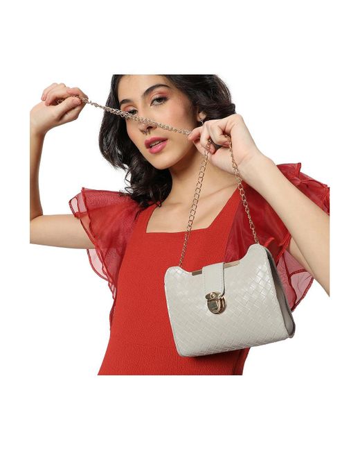 Haute Sauce Textured Sling Bag in White Lyst