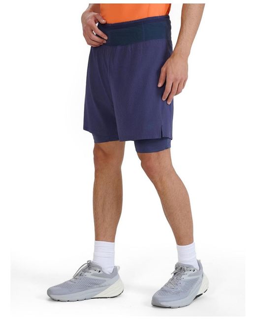 4F Blue Quick-drying Trail Running Shorts