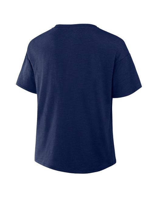 Fanatics Blue Seattle Mariners Fan Fave Stadium Slub Boxy T-shirt