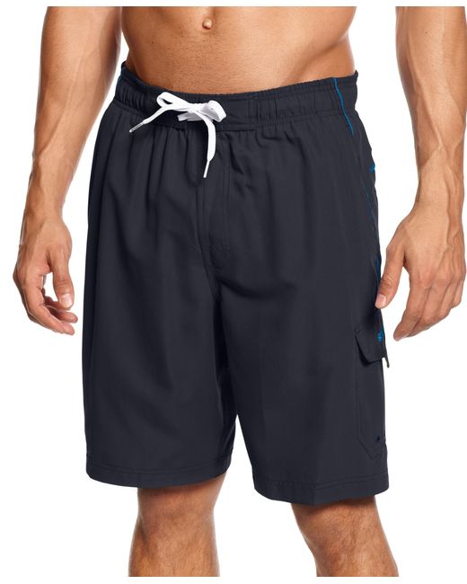 Speedo Men's Performance Marina Swim Trunks in Black for Men | Lyst