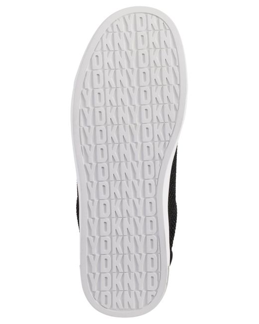 DKNY White Abeni Lace-up Low-top Sneakers
