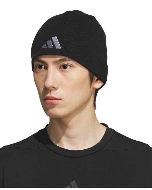 Adidas Black Reversible Skully Beanie for men