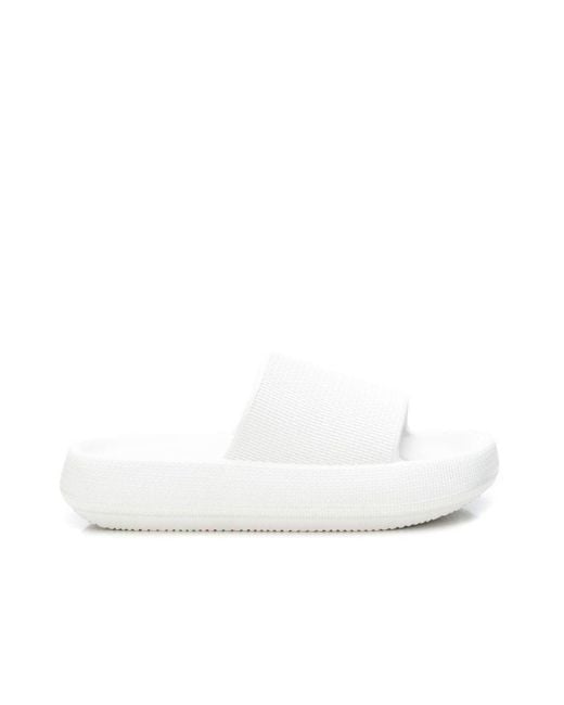 Xti Rubber Flat Sandals By , 4448907 White | Lyst