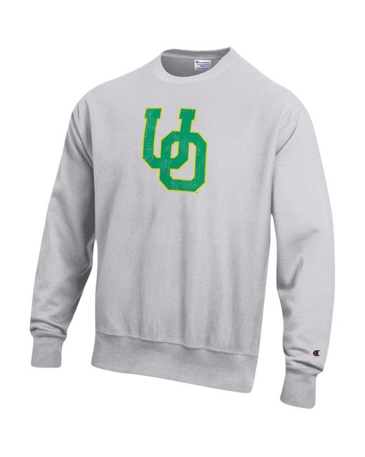 Champion sweater hot sale mens grey oregon