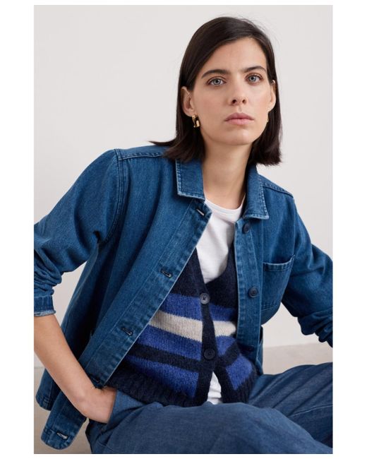 Seasalt Cornwall Blue Reading Rocks Jacket Ii
