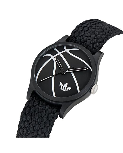 Adidas Black Analog Nylon Watch