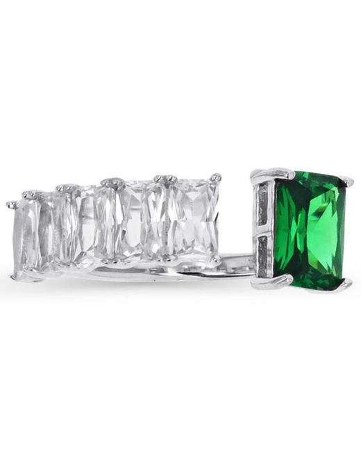 Macy's Green Cubic Zirconia Baguette Ring (2.31 Ct. T.w.