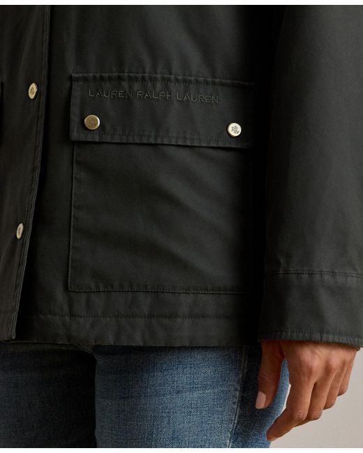Ralph Lauren Brown Cord-collar Waxed Jacket