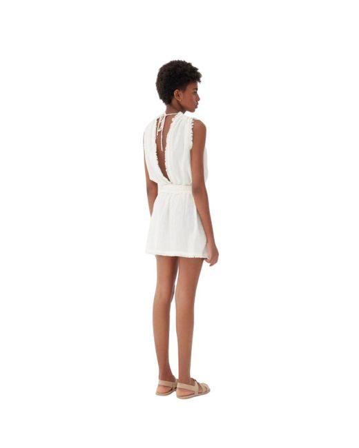 Labeca London White Daphne Mini Cotton Dress