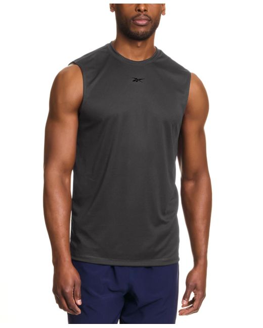 Reebok Blue Sleeveless Logo Tech Tank Top for men
