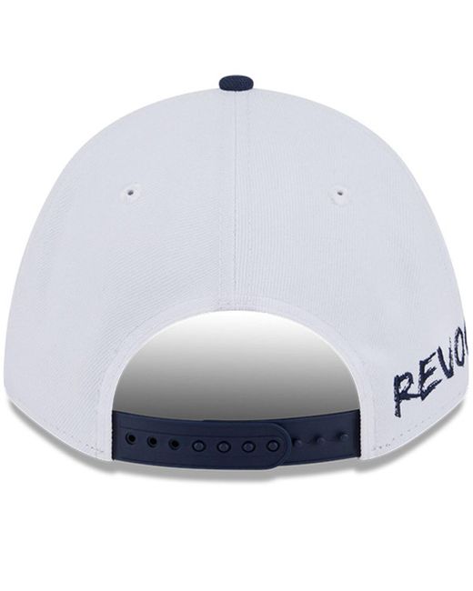 KTZ Blue Navy/white New England Revolution 2025 Jersey Hook 9forty M-crown Adjustable Hat for men
