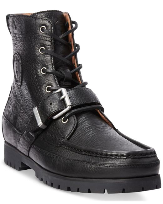 polo kewzip leather boot