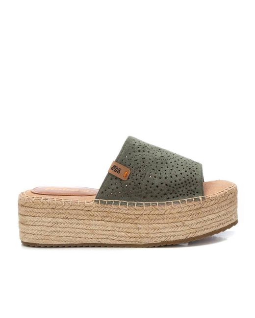Xti Women's Brown Jute Wrapped Platform Sandals Refresh By